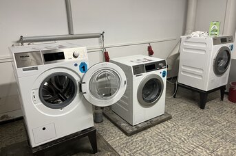 Laundry room in the basement